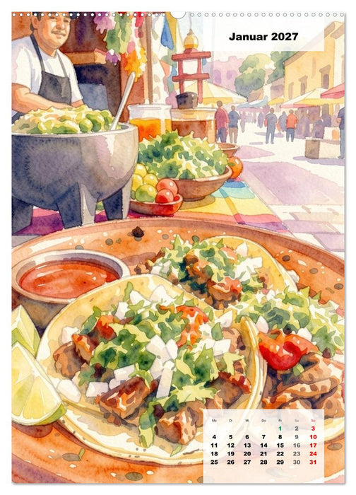 Genusswelten Streetfood (CALVENDO Wandkalender 2027)