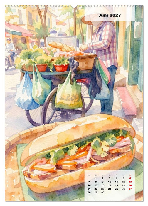 Genusswelten Streetfood (CALVENDO Wandkalender 2027)