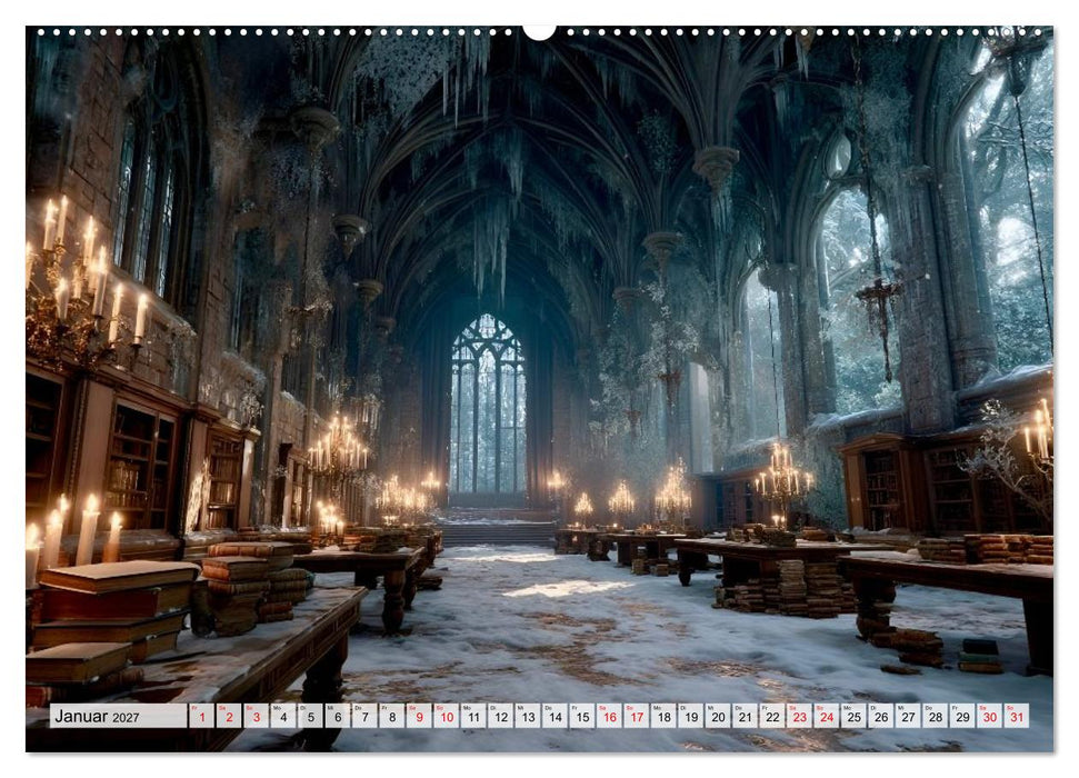 Geheime Bibliotheken der alten Welt (CALVENDO Wandkalender 2027)