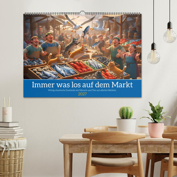 Immer was los auf dem Markt (CALVENDO Wandkalender 2027)