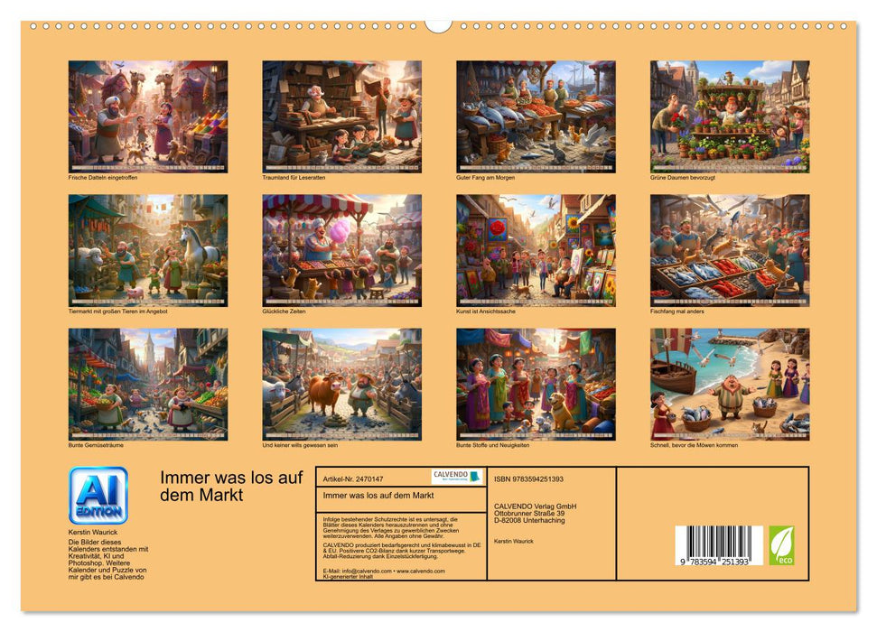 Immer was los auf dem Markt (CALVENDO Wandkalender 2027)