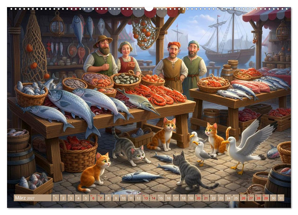 Immer was los auf dem Markt (CALVENDO Wandkalender 2027)