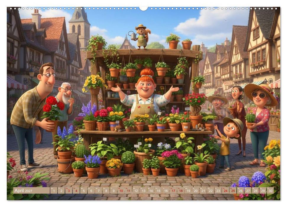 Immer was los auf dem Markt (CALVENDO Wandkalender 2027)