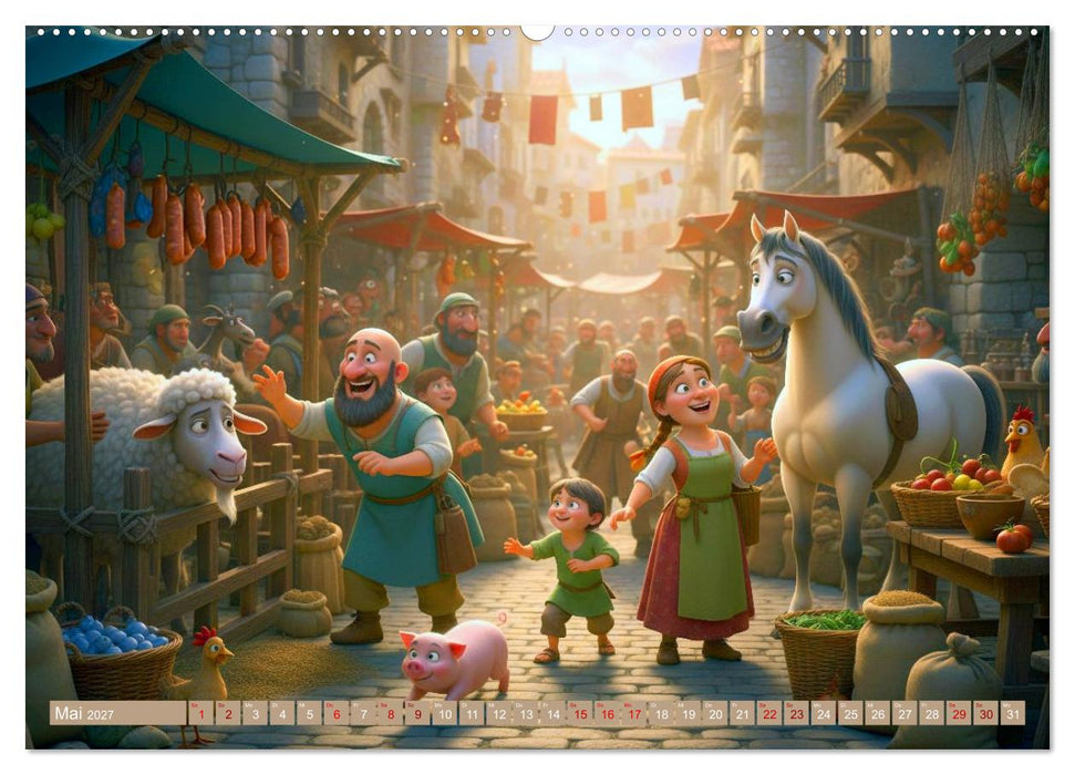 Immer was los auf dem Markt (CALVENDO Wandkalender 2027)