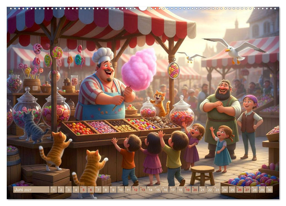 Immer was los auf dem Markt (CALVENDO Wandkalender 2027)