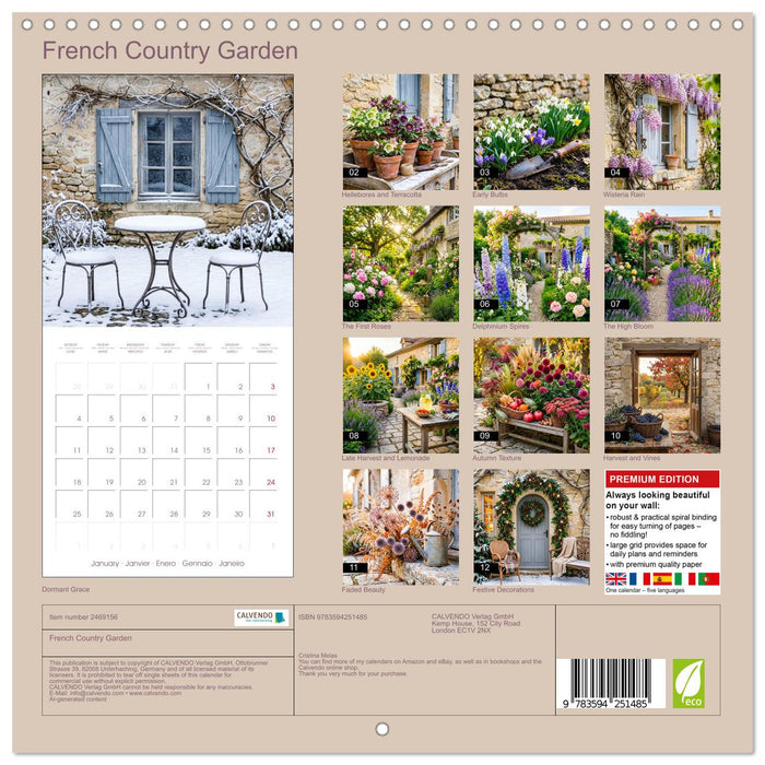 French Country Garden (CALVENDO Monthly Calendar 2027)
