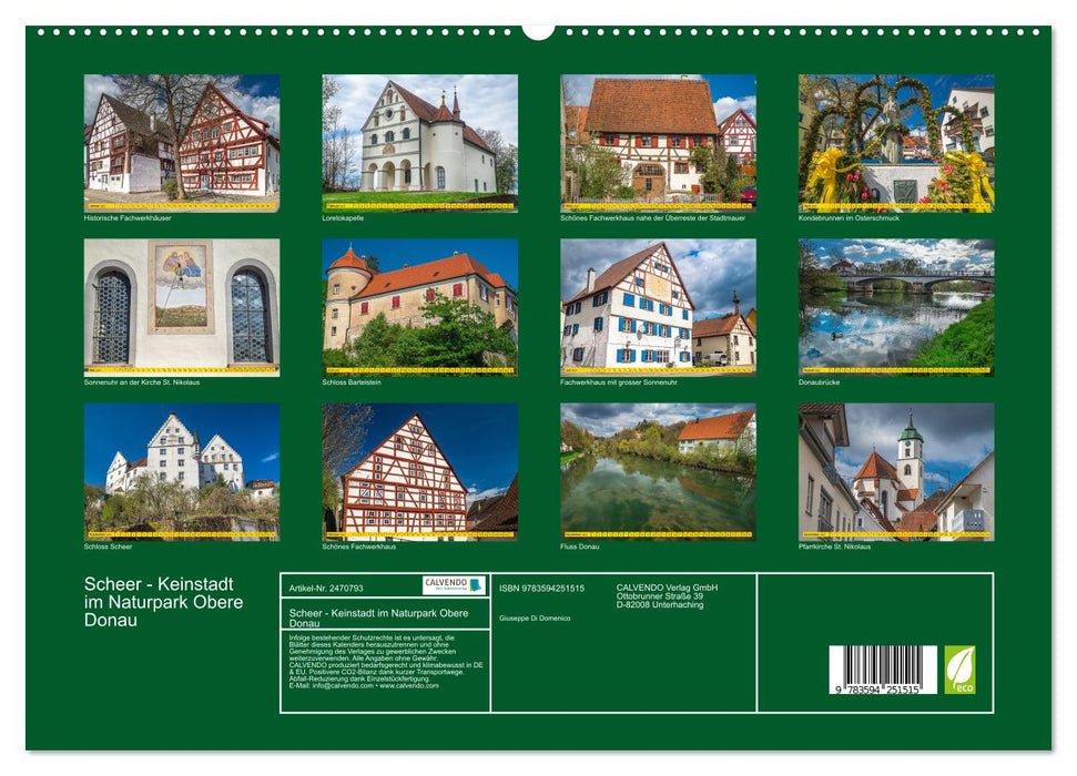 Scheer - Keinstadt im Naturpark Obere Donau (CALVENDO Premium Wandkalender 2027)