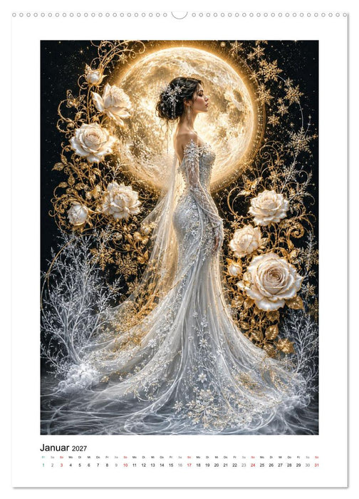 Mondvergoldet (CALVENDO Premium Wandkalender 2027)