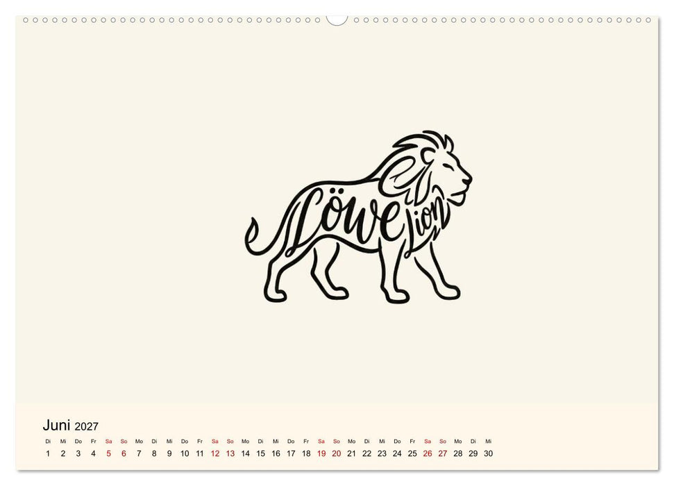 Buchstabentiere (CALVENDO Premium Wandkalender 2027)