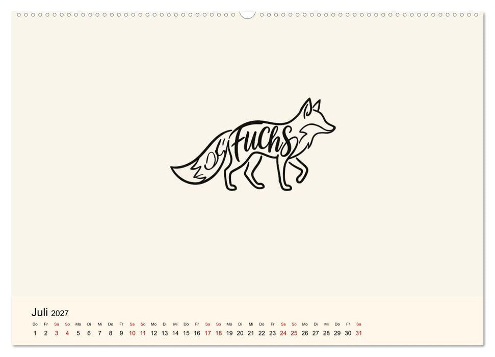 Buchstabentiere (CALVENDO Premium Wandkalender 2027)