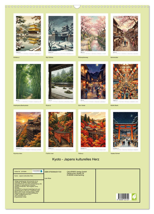 Kyoto - Japans kulturelles Herz (CALVENDO Wandkalender 2027)