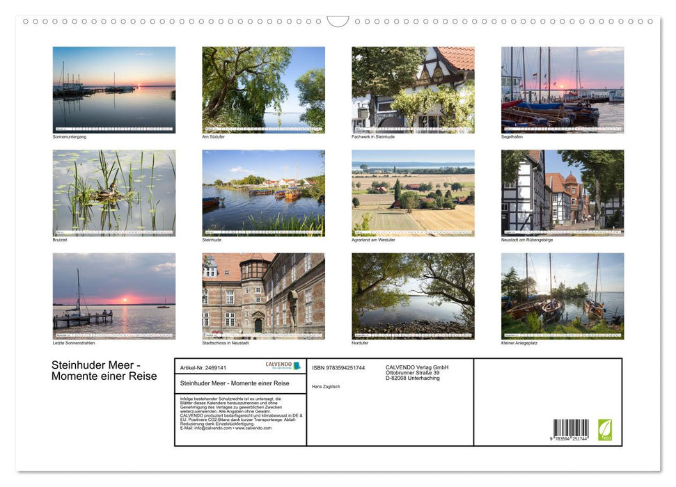Steinhuder Meer - Momente einer Reise (CALVENDO Wandkalender 2027)