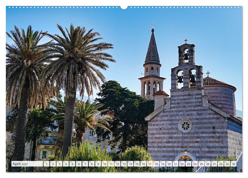 Kirchen in Budva und Kotor - Montenegro (CALVENDO Wandkalender 2027)