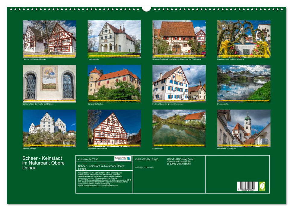 Scheer - Keinstadt im Naturpark Obere Donau (CALVENDO Wandkalender 2027)