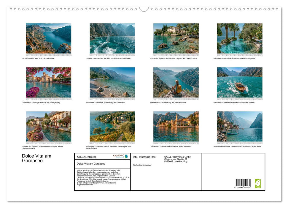 Dolce Vita am Gardasee (CALVENDO Wandkalender 2027)