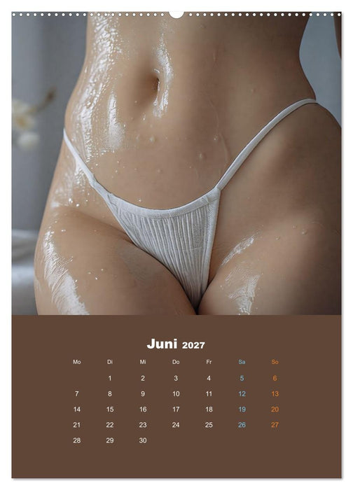 Eingeölt - Sexy Frauen Kalender (CALVENDO Premium Wandkalender 2027)