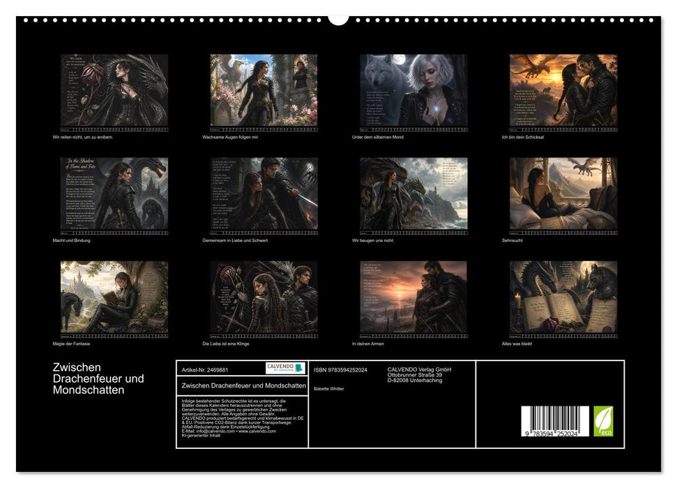 Zwischen Drachenfeuer und Mondschatten (CALVENDO Premium Wandkalender 2027)