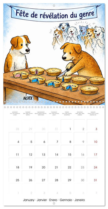 L'Année du Chien (CALVENDO Calendrier mensuel 2027)