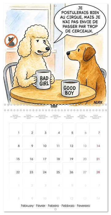 L'Année du Chien (CALVENDO Calendrier mensuel 2027)