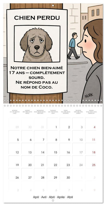 L'Année du Chien (CALVENDO Calendrier mensuel 2027)
