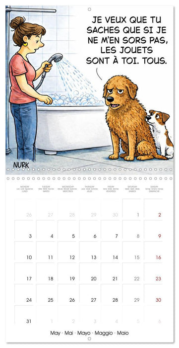 L'Année du Chien (CALVENDO Calendrier mensuel 2027)