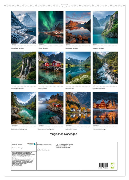 Magisches Norwegen (CALVENDO Wandkalender 2027)