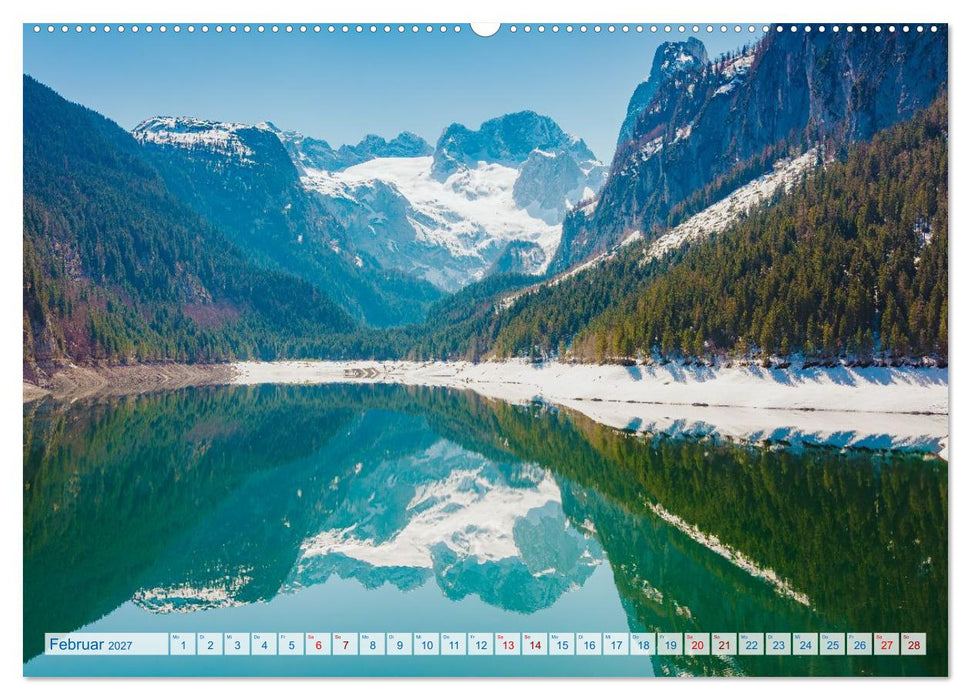Alpenseen - Berge im Spiegel (CALVENDO Premium Wandkalender 2027)