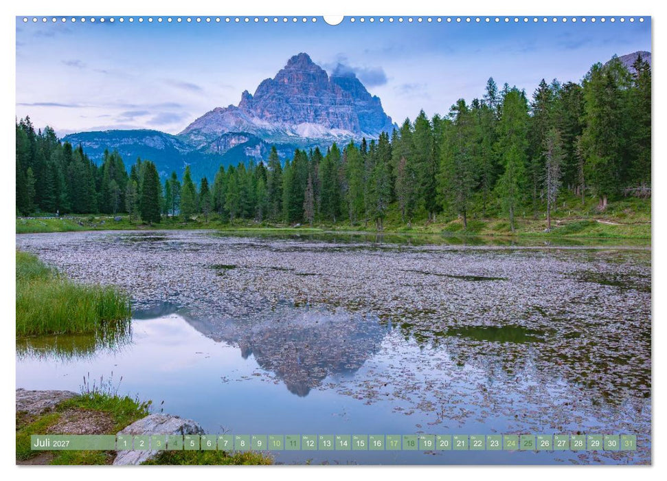 Alpenseen - Berge im Spiegel (CALVENDO Premium Wandkalender 2027)