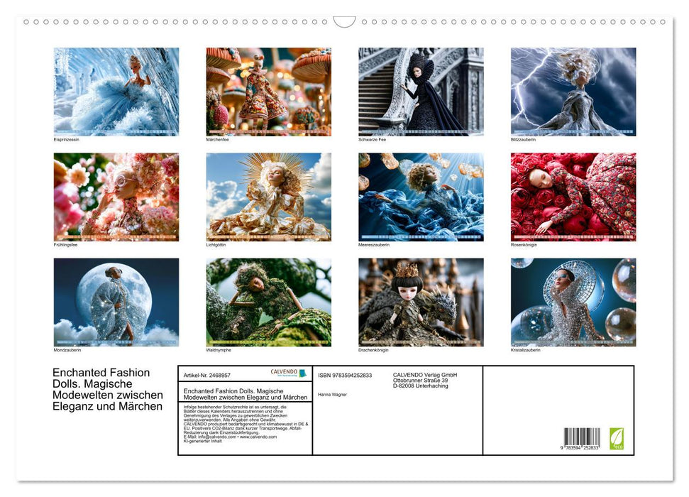 Enchanted Fashion Dolls. Magische Modewelten zwischen Eleganz und Märchen (CALVENDO Wandkalender 2027)