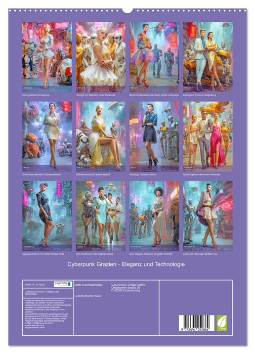 Cyberpunk Grazien - Eleganz und Technologie (CALVENDO Premium Wandkalender 2027)