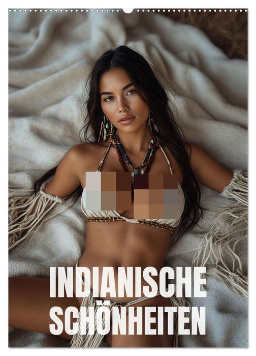 Indianische Schönheiten Kalender: Sinnliche Glamour Frauen in KI Kunst (CALVENDO Wandkalender 2027)
