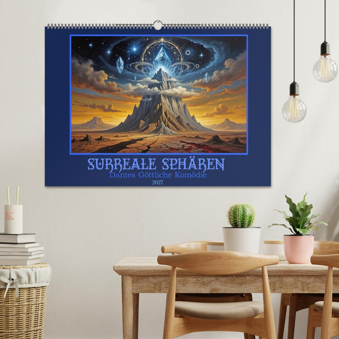 Surreale Sphären: Dantes Göttliche Komödie (CALVENDO Wandkalender 2027)