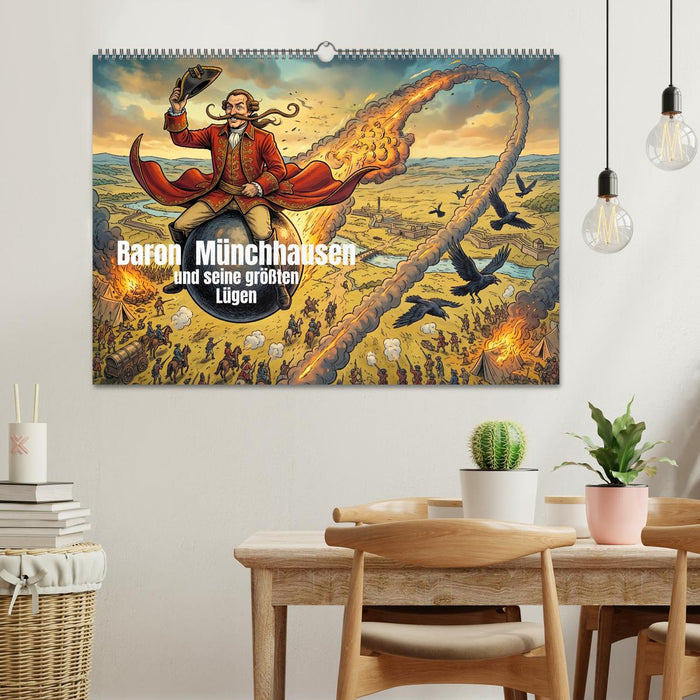 Baron Münchhausen und seine größten Lügen (CALVENDO Wandkalender 2027)