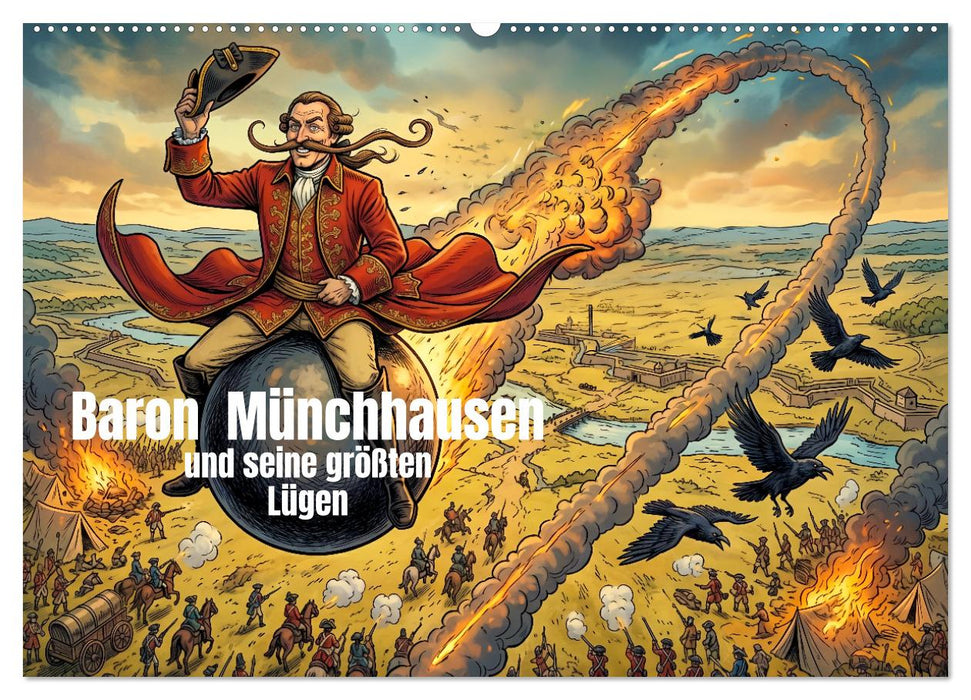 Baron Münchhausen und seine größten Lügen (CALVENDO Wandkalender 2027)