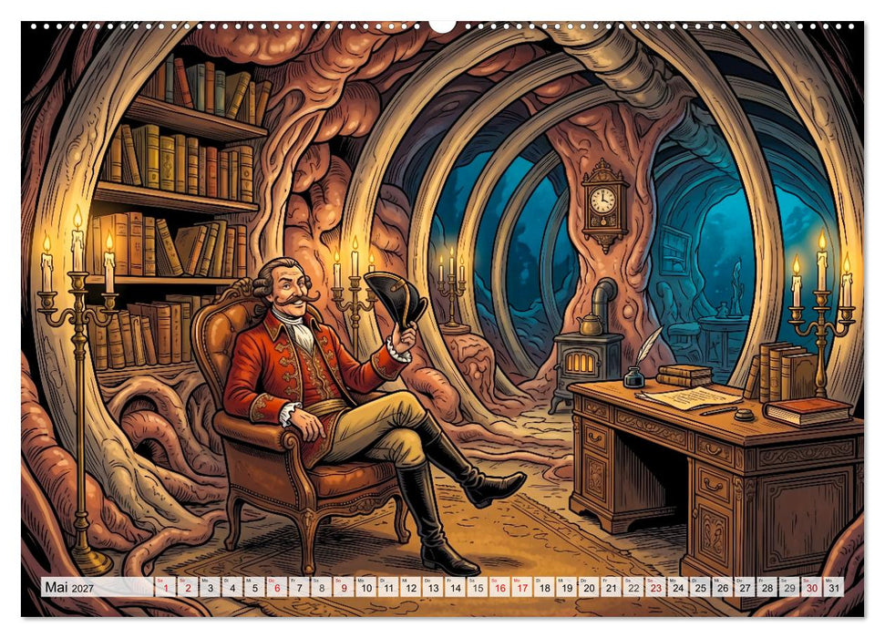 Baron Münchhausen und seine größten Lügen (CALVENDO Wandkalender 2027)