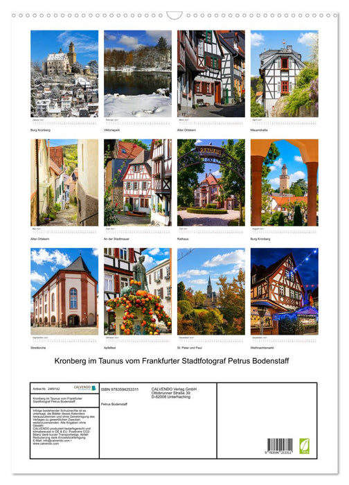 Kronberg im Taunus vom Frankfurter Stadtfotograf Petrus Bodenstaff (CALVENDO Wandkalender 2027)