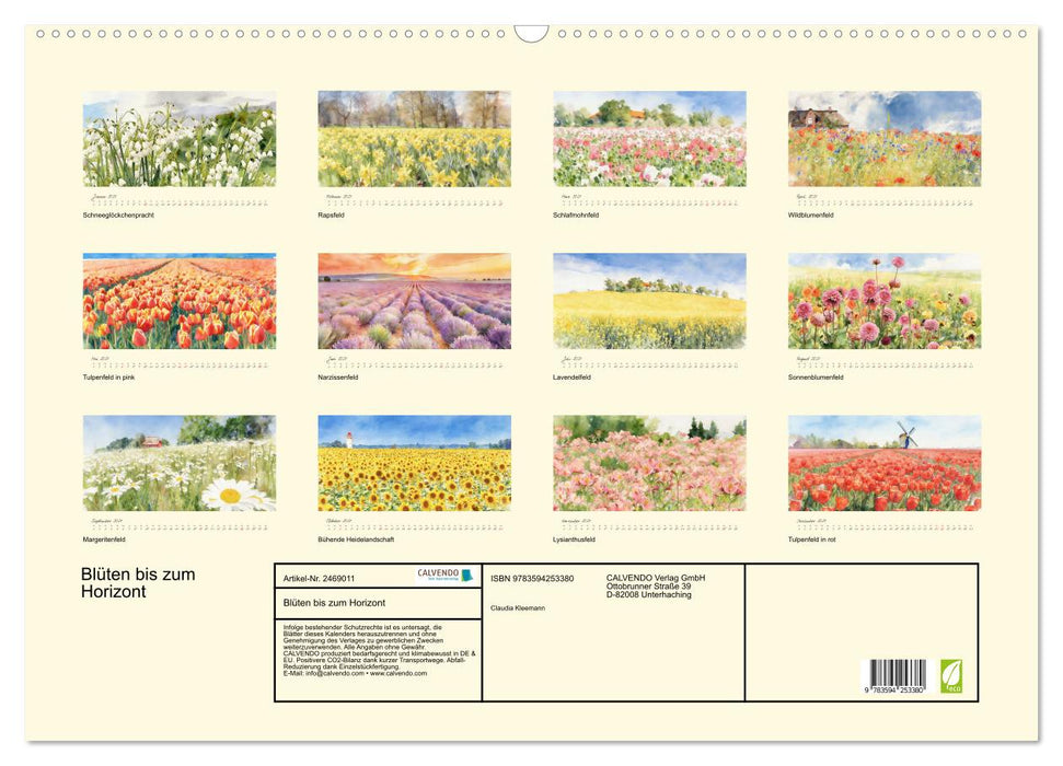 Blüten bis zum Horizont (CALVENDO Wandkalender 2027)
