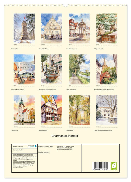 Charmantes Herford (CALVENDO Premium Wandkalender 2027)