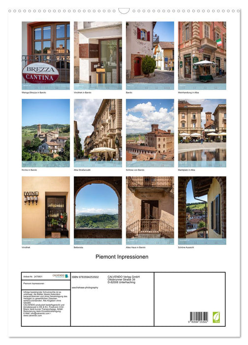 Piemont Inpressionen (CALVENDO Wandkalender 2027)