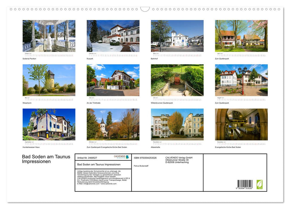 Bad Soden am Taunus Impressionen (CALVENDO Wandkalender 2027)
