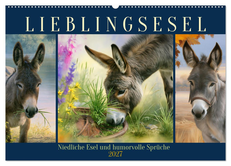 Lieblingsesel (CALVENDO Wandkalender 2027)