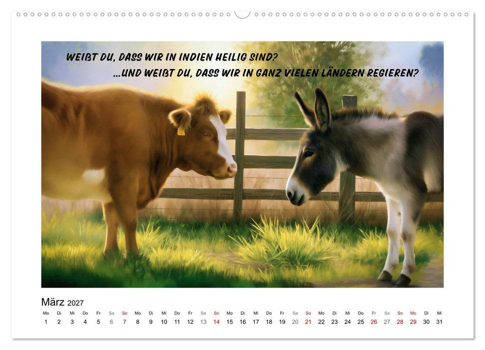 Lieblingsesel (CALVENDO Wandkalender 2027)