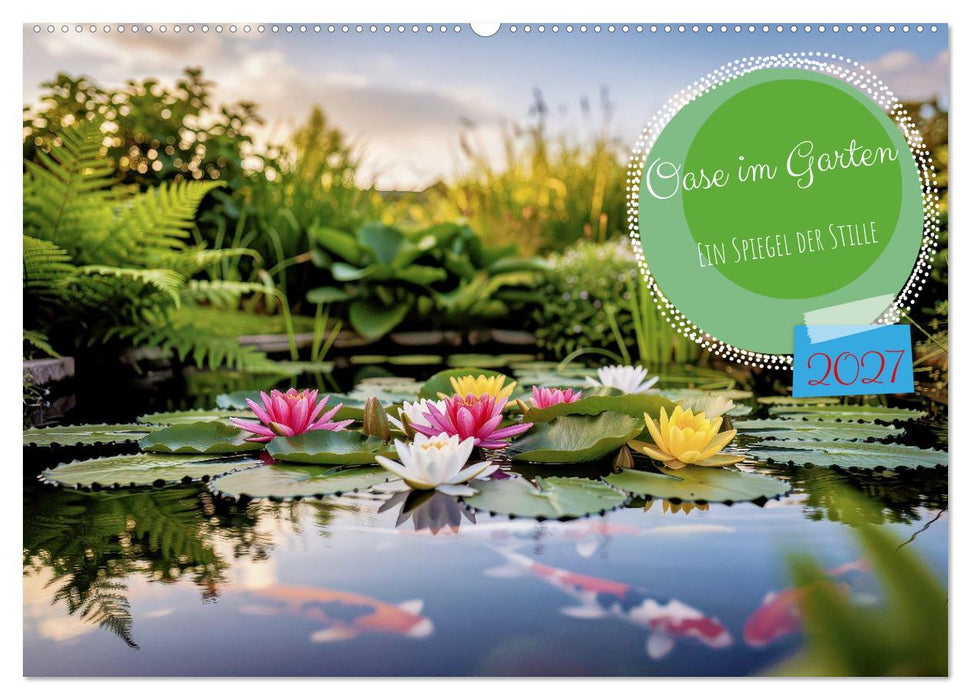 Oase im Garten (CALVENDO Wandkalender 2027)