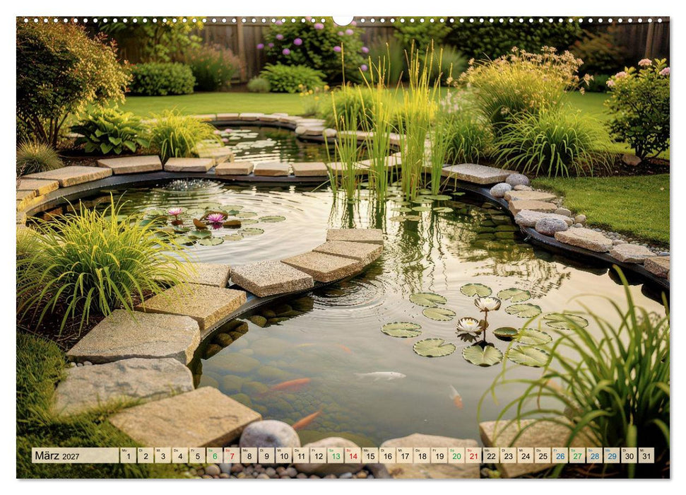 Oase im Garten (CALVENDO Wandkalender 2027)