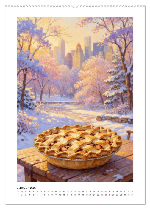 GEMALTE GAUMENFREUDEN - Desserts (CALVENDO Premium Wandkalender 2027)