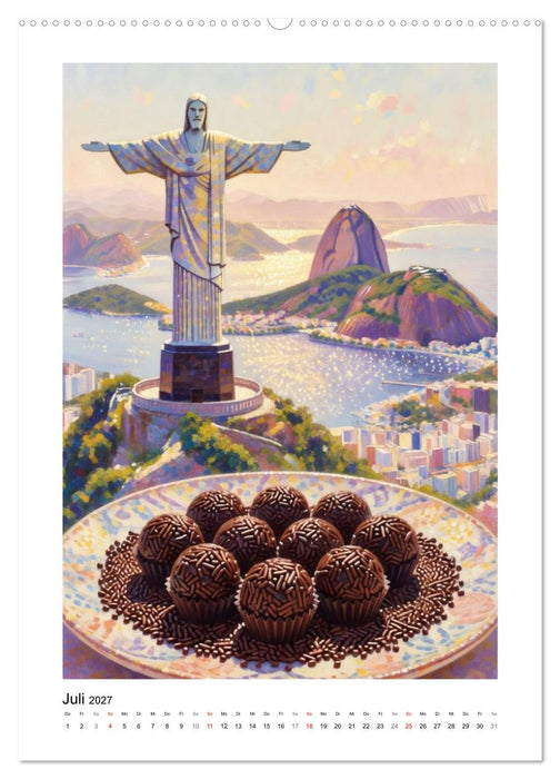 GEMALTE GAUMENFREUDEN - Desserts (CALVENDO Premium Wandkalender 2027)