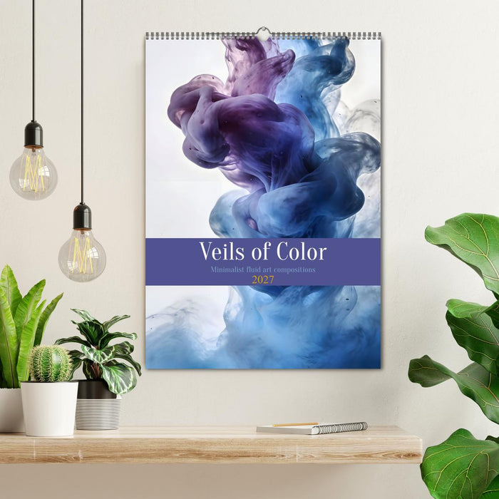 Veils of Color - Minimalist fluid art compositions (CALVENDO Monthly Calendar 2027)
