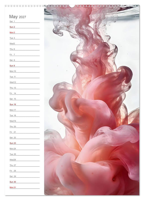Veils of Color - Minimalist fluid art compositions (CALVENDO Monthly Calendar 2027)
