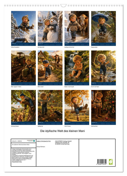 Die idyllische Welt des kleinen Mani (CALVENDO Wandkalender 2027)