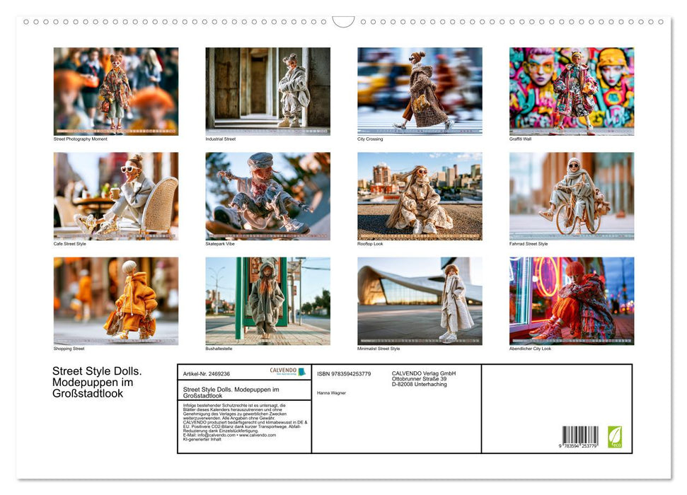 Street Style Dolls. Modepuppen im Großstadtlook (CALVENDO Wandkalender 2027)